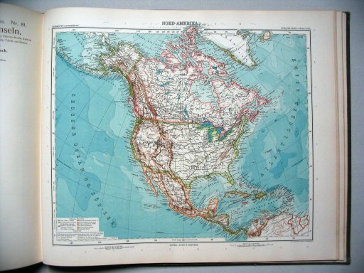 Stielers Hand-Atlas, 9. Aufl. (1910)
82. Nord-Amerika
Noord-Amerika / North America