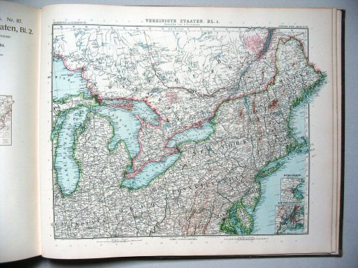 Stielers Hand-Atlas, 9. Aufl. (1910)
88. Vereinigte Staaten, Blatt 3
Verenigde Staten, blad 3 / United States of America, sheet 3