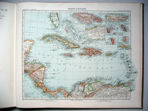 Stielers Hand-Atlas, 9. Aufl. (1910)
93. West-Indien
West-Indië / West Indies