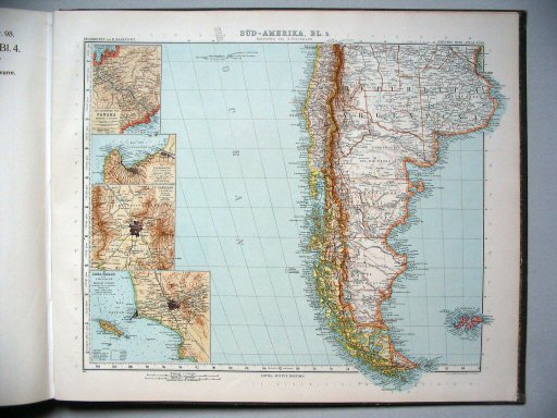 Stielers Hand-Atlas, 9. Aufl. (1910)
99. Süd-Amerika, Blatt 5
Zuid-Amerika, blad 5 / South America, sheet 5
