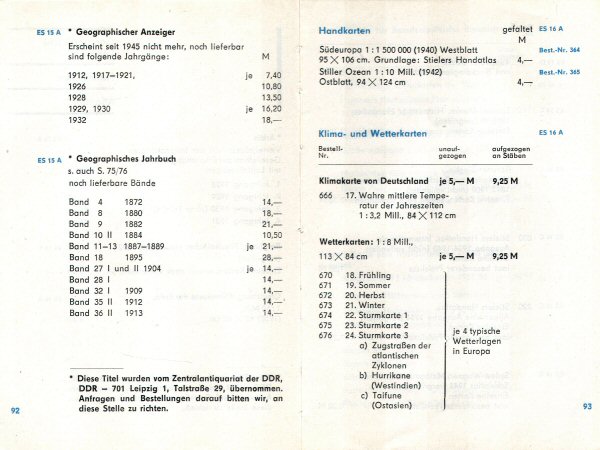 Haack Gotha, Katalog, 1968/69
Atlassen enz.  (blz. 92, 93) / Atlases etc. (p. 92, 93)
