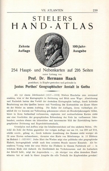 Justus Perthes, Schulkatalog, 1927/28
Atlas (blz. 239) / Atlas (p. 239)