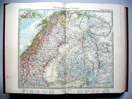 Stielers Hand-Atlas, 10. Aufl. (1925)
41. Nordskandinavien - Finnland
Noord-Scandinavië - Finland / North Scandinavia - Finland
(?,? / IX 23)