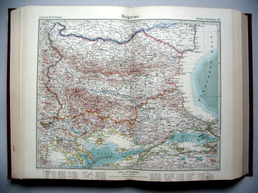 Stielers Hand-Atlas, 10. Aufl. (1925)
55. Bulgarien
Bulgarije / Bulgaria
(1922,? / VIII 22)