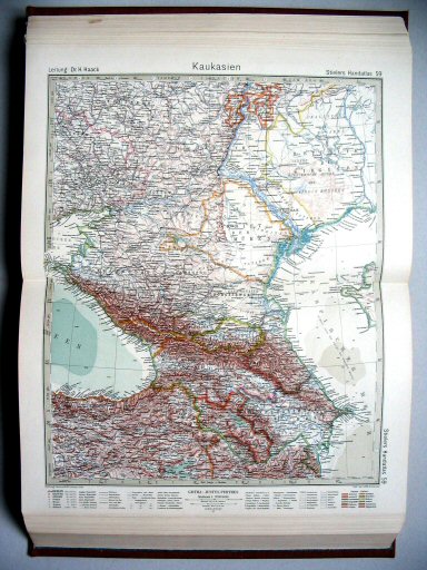 Stielers Hand-Atlas, 10. Aufl. (1925)
59. Kaukasien
Kaukasus / Caucase
(1923,1 / VI 23)