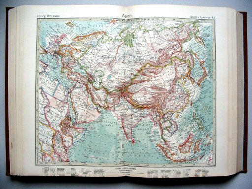 Stielers Hand-Atlas, 10. Aufl. (1925)
62. Asien
Azië / Asia
(1924,1 / III 24)