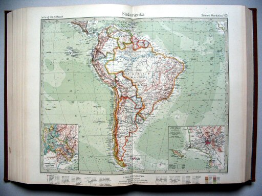 Stielers Hand-Atlas, 10. Aufl. (1925)
103. Südamerika
Zuid-Amerika / South America
(?,? / IX 24)