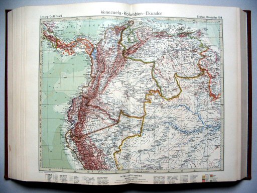 Stielers Hand-Atlas, 10. Aufl. (1925)
104. Venezuela - Kolumbien - Ekuador
Venezuela - Colombia - Ecuador
(?,? / V 24)
