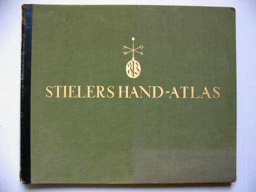Stielers Hand-Atlas, 10. Aufl. (1926/27)
Groene band (ongevouwen kaarten)
Green binding (unfolded maps)
