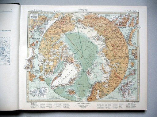 Stielers Hand-Atlas, 10. Aufl. (1926/27)
3. Nordpol
Noordpool / North Pole
(1927,4 / XI 22)
