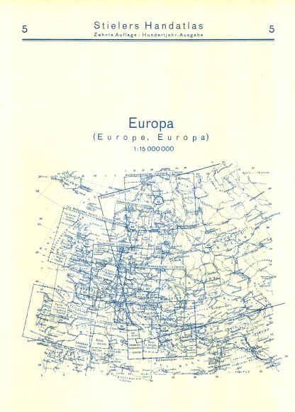 Stielers Hand-Atlas, 10. Aufl. (1926/27)
5. Achterkant / Reverse side