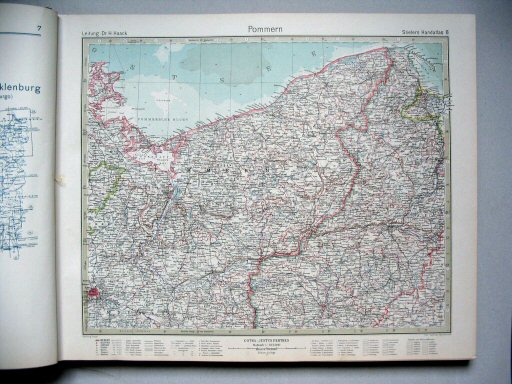 Stielers Hand-Atlas, 10. Aufl. (1926/27)
8. Pommern
Pommeren / Pomerania
(1925,3 / II 22)