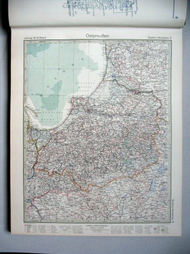 Stielers Hand-Atlas, 10. Aufl. (1926/27)
9. Ostpreußen
Oost-Pruisen / East Prussia
(1926,5 / II 21)