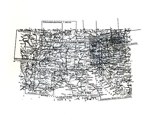 Stielers Hand-Atlas, 10. Aufl.
Bladwijzer Zwitserland, Oostenrijk / Sheet index Switzerland, Austria