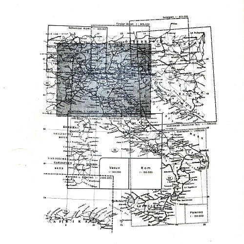 Stielers Hand-Atlas, 10. Aufl.
Bladwijzer Italië / Sheet index Italy