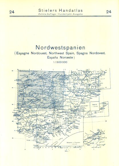 Stielers Hand-Atlas, 10. Aufl. (1926/27)
24. Achterkant / Reverse side