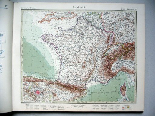 Stielers Hand-Atlas, 10. Aufl. (1926/27)
28. Frankreich
Frankrijk / France
(1926,4 / IV 21)