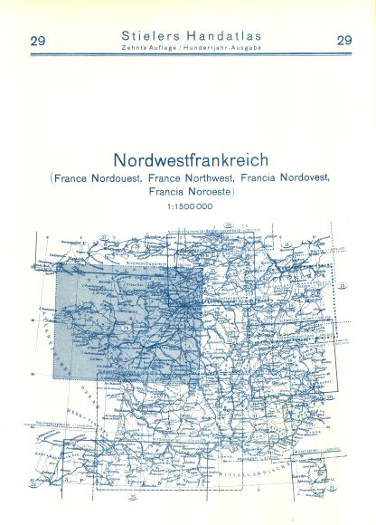 Stielers Hand-Atlas, 10. Aufl. (1926/27)
29. Achterkant / Reverse side