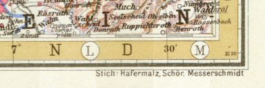 Stielers Hand-Atlas, 10. Aufl. (1926/27)
Graveurs: Hafermalz, Schör, Messerschmidt
Herziening drukplaat: XI&nbsp;20 (blad 34)