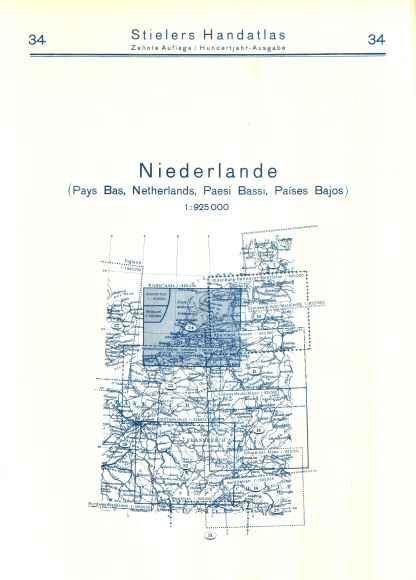 Stielers Hand-Atlas, 10. Aufl. (1926/27)
34. Achterkant / Reverse side