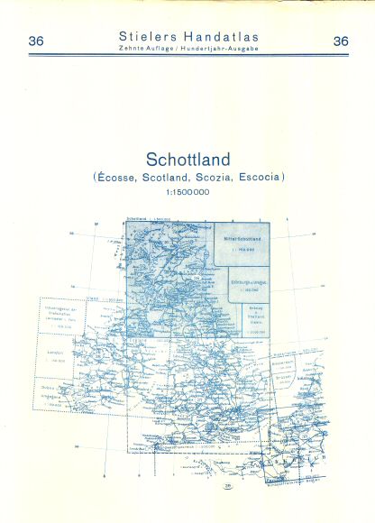 Stielers Hand-Atlas, 10. Aufl. (1926/27)
36. Achterkant / Reverse side