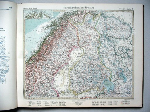 Stielers Hand-Atlas, 10. Aufl. (1926/27)
41. Nordskandinavien - Finnland
Noord-Scandinavië - Finland / North Scandinavia - Finland
(1927,4 / IX 23)