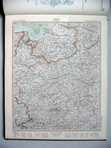 Stielers Hand-Atlas, 10. Aufl. (1926/27)
44. Polen
Polen / Poland
(1927,4 / VII 22)