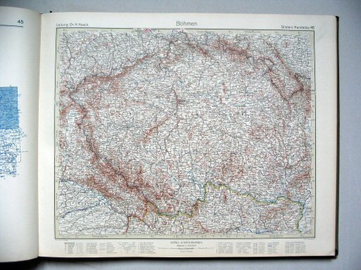 Stielers Hand-Atlas, 10. Aufl. (1926/27)
46. Böhmen
Bohemen / Bohemia
(1926,4 / IX 21)