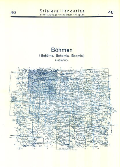 Stielers Hand-Atlas, 10. Aufl. (1926/27)
46. Achterkant / Reverse side