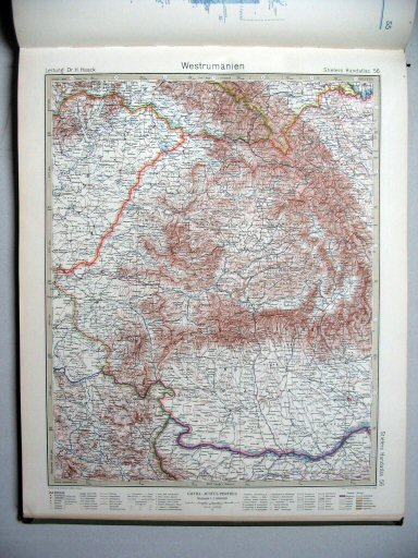 Stielers Hand-Atlas, 10. Aufl. (1926/27)
56. Westrumänien
West-Roemenië / Western Rumania
(1927,5 / I 23)