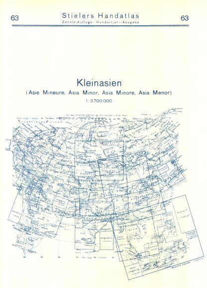 Stielers Hand-Atlas, 10. Aufl. (1926/27)
63. Achterkant / Reverse side