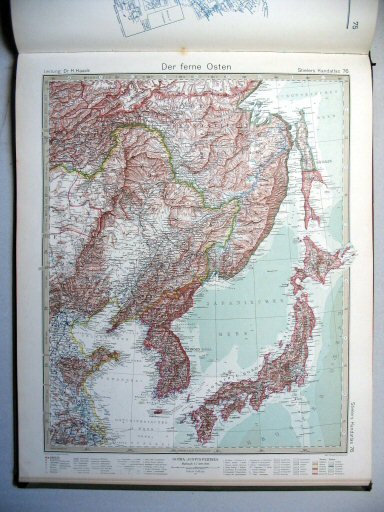 Stielers Hand-Atlas, 10. Aufl. (1926/27)
76. Der ferne Osten
Het Verre Oosten / The Far East
(1927,5 / I 23)