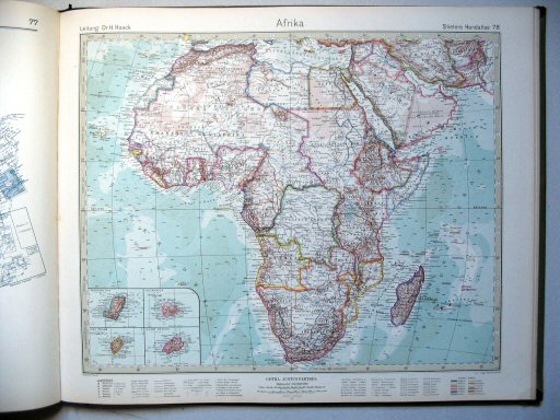 Stielers Hand-Atlas, 10. Aufl. (1926/27)
78. Afrika
Afrika / Africa
(1927,5 / XII 24)