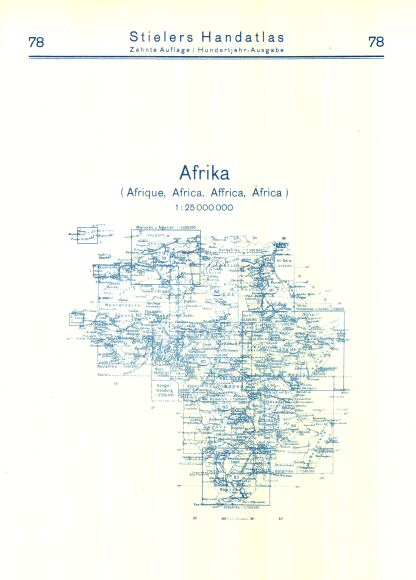 Stielers Hand-Atlas, 10. Aufl. (1926/27)
78. Achterkant / Reverse side