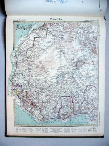 Stielers Hand-Atlas, 10. Aufl. (1926/27)
82. Westafrika
West-Afrika / West Africa
(1925,4 / V 24)