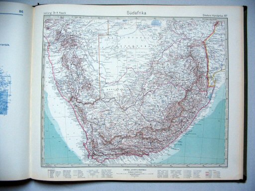 Stielers Hand-Atlas, 10. Aufl. (1926/27)
87. Südafrika
Zuid-Afrika / South Africa
(1927,3 / XI 24)