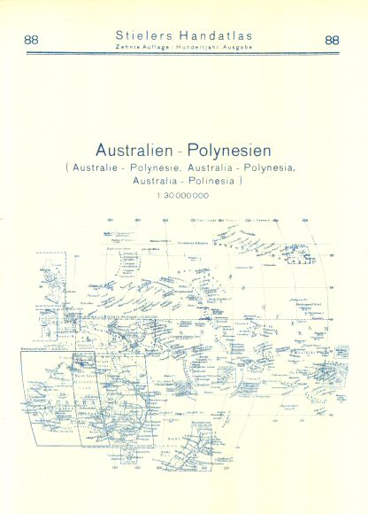 Stielers Hand-Atlas, 10. Aufl. (1926/27)
88. Achterkant / Reverse side