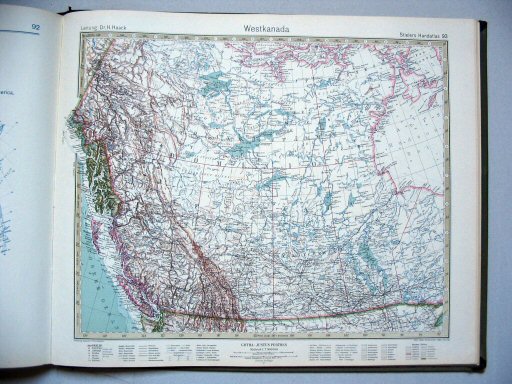 Stielers Hand-Atlas, 10. Aufl. (1926/27)
93. Westkanada
West-Canada / West Canada
(1927,4 / III 23)