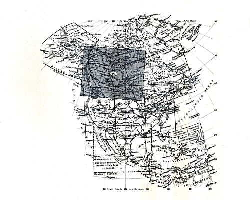Stielers Hand-Atlas, 10. Aufl.
Bladwijzer Noord-Amerika / Sheet index North America