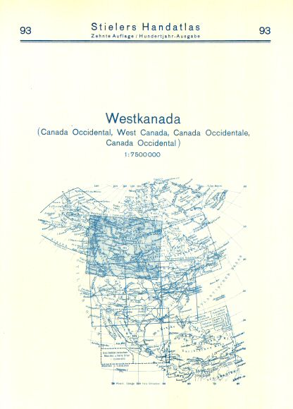 Stielers Hand-Atlas, 10. Aufl. (1926/27)
93. Achterkant / Reverse side