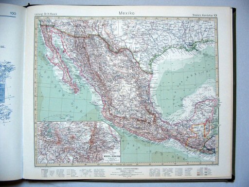 Stielers Hand-Atlas, 10. Aufl. (1926/27)
101. Mexiko
Mexico
(1927,4 / VIII 27)
