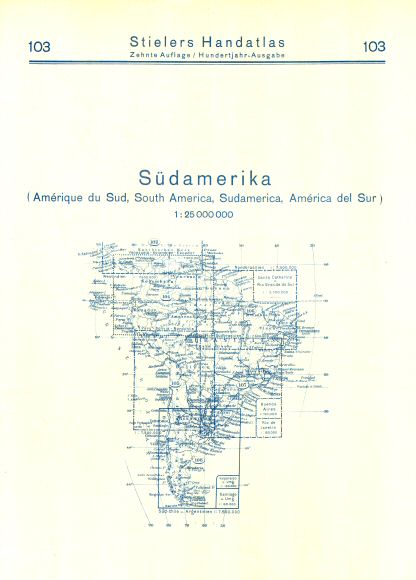 Stielers Hand-Atlas, 10. Aufl. (1926/27)
103. Achterkant / Reverse side
