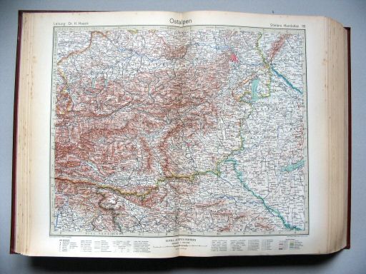 Stielers Hand-Atlas, 10. Aufl. (1930/31)
18. Ostalpen
Oost-Alpen / Eastern Alps
(1930,7 / XII 21)