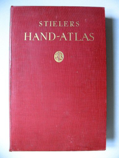 Stielers Hand-Atlas, 10. Aufl. (1934/36)
Rode band, voorkant