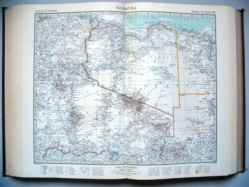 Stielers Hand-Atlas, 10. Aufl. (1934/36)
80. Nordafrika
Noord-Afrika / North Africa
(1936,8 / III 33)