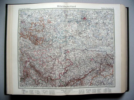 Stielers Hand-Atlas, 10. Aufl. (1939)
12. Mitteldeutschland
Midden-Duitsland / Central Germany
(1939,11 / III 39)