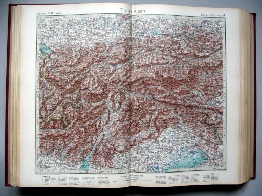 Stielers Hand-Atlas, 10. Aufl. (1939)
17. Tiroler Alpen
Tiroler Alpen / Tyrolese Alps
(1939,11 / IV 31)