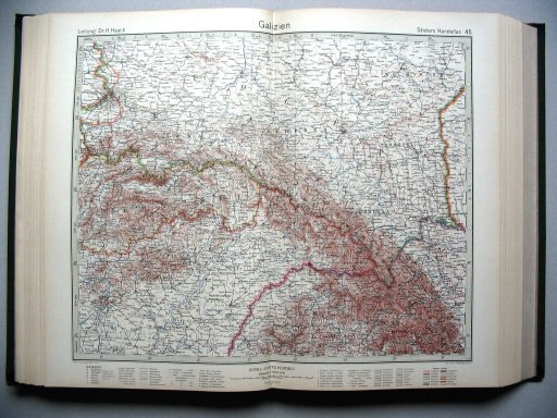 Stielers Hand-Atlas, 10. Aufl. (1939)
45. Galizien
Galicië / Galicia
(1939,10 / VIII 35)