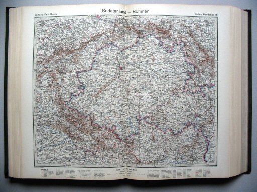 Stielers Hand-Atlas, 10. Aufl. (1939)
46. Sudetenland - Böhmen
Bohemen / Bohemia
(1938,10 / XII 38)