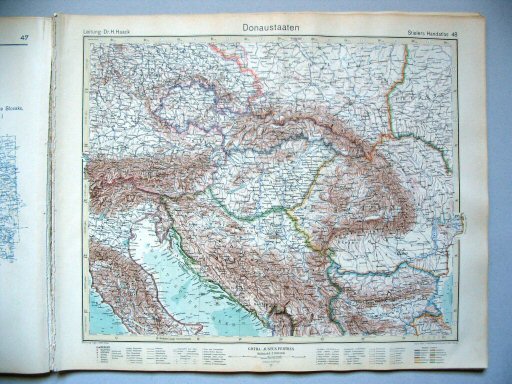 Stielers Hand-Atlas, 10. Aufl. (1939)
48. Donaustaaten
Donaustaten / Danubian States
(1938,10 / IV 31)